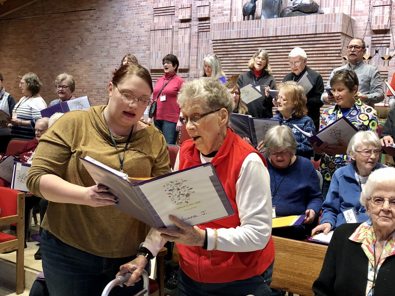 Stand in the Light Memory Choir rehearsal